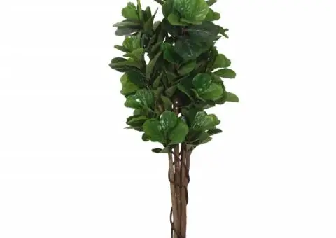 Smochin artificial cu frunze 96 de frunze 80 cm verde - 2/5