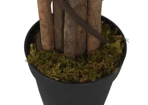 Smochin artificial cu frunze 96 de frunze 80 cm verde - 4/5