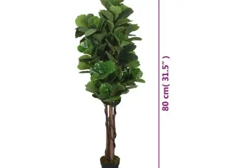Smochin artificial cu frunze 96 de frunze 80 cm verde - 5/5