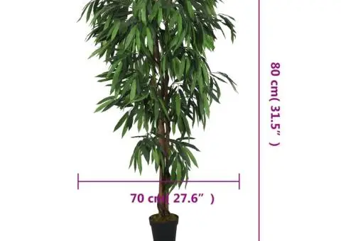 Arbore de mango artificial 300 de frunze 80 cm verde - 5/5