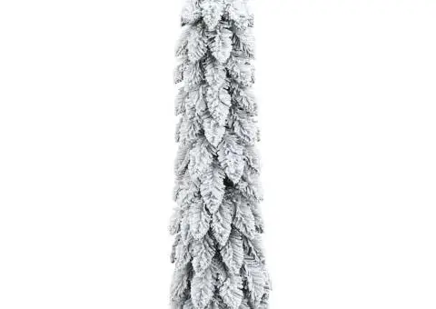 Brad de Crăciun artificial pre-iluminat 45 LED-uri/zăpadă 90 cm - 4/5