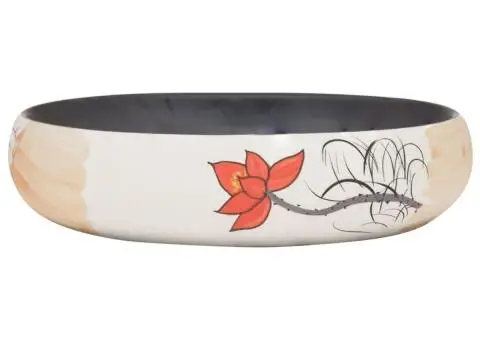 Lavoar de blat, multicolor, 59x40x15 cm, ceramică, oval - 3/5