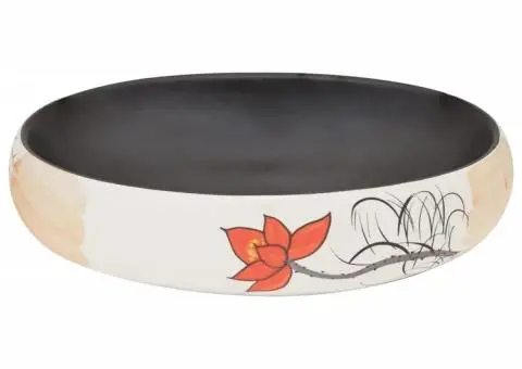 Lavoar de blat, multicolor, 59x40x15 cm, ceramică, oval - 4/5