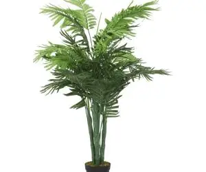 vidaXL Palmier artificial 28 frunze 120 cm verde