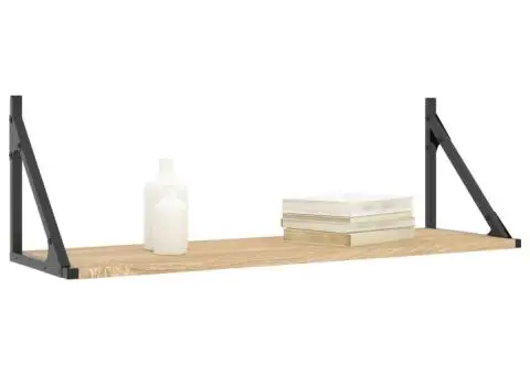 Dulapuri de perete, 2 buc., stejar sonoma, 80x25x25,5 cm, lemn - 3/5