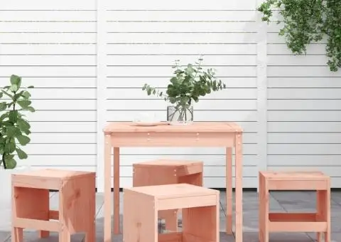 Set cu masă de grădină, 5 piese, lemn masiv douglas - 1/5