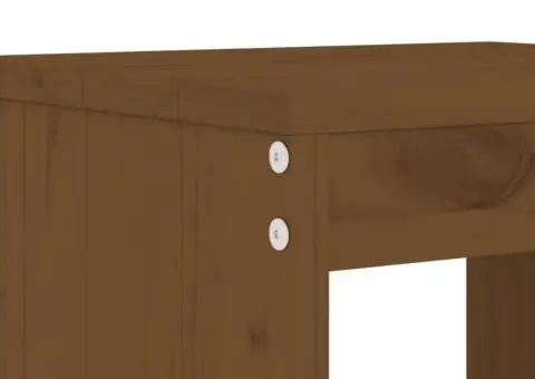 Set mobilier bar de grădină, 5 piese, maro miere lemn masiv pin - 5/5