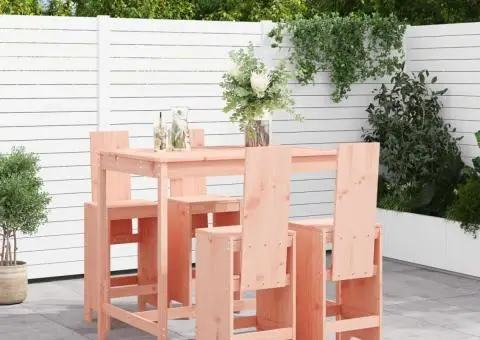 Set bar de grădină, 5 piese, lemn masiv douglas - 1/5