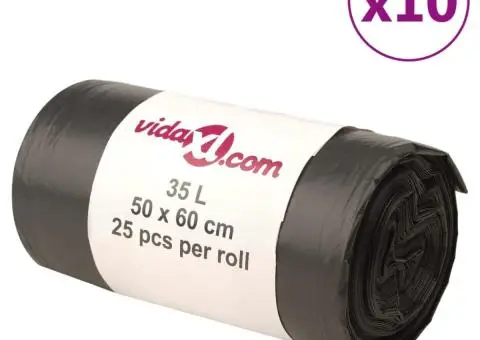 Saci de gunoi 250 buc. negru 35 L - 1/5