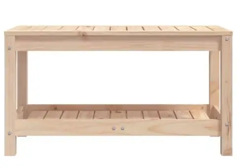 Bancă de grădină, 82,5x35x45 cm, lemn masiv de pin - 4/5