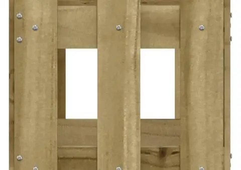 Jardinieră grădină design gard 30x30x30cm lemn de pin impregnat - 5/5