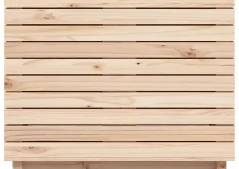 Coș de rufe, 88,5x44x76 cm, lemn masiv de pin - 5/5