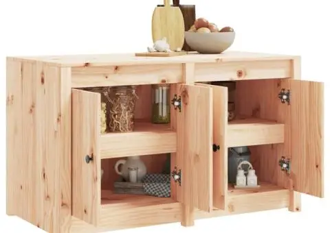 Dulap bucătărie de exterior, 106x55x64 cm, lemn masiv pin - 3/5