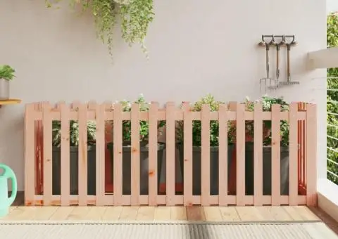 Pat înălțat grădină design gard 200x50x70 cm lemn impregnat pin - 1/5