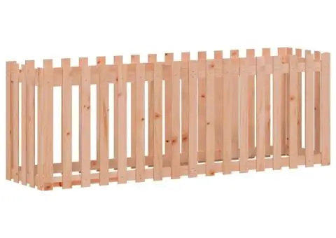 Pat înălțat grădină design gard 200x50x70 cm lemn impregnat pin - 4/5