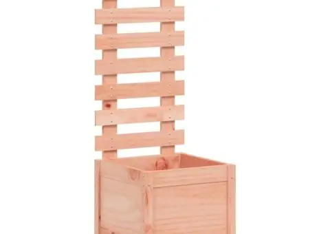 Jardinieră grădină cu raft, 39x39,5x114 cm, lemn masiv douglas - 2/5