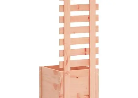 Jardinieră grădină cu raft, 39x39,5x114 cm, lemn masiv douglas - 4/5