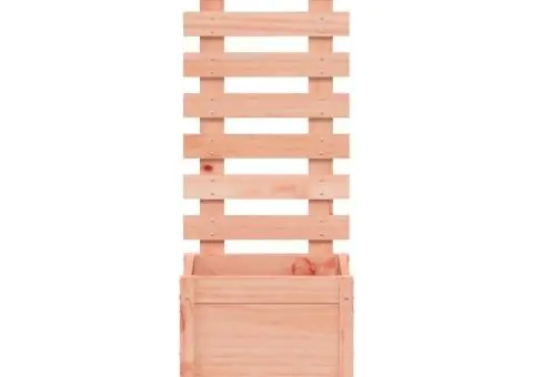 Jardinieră grădină cu raft, 39x39,5x114 cm, lemn masiv douglas - 5/5