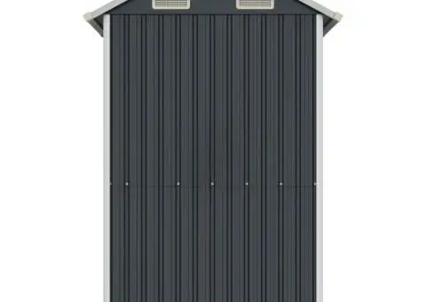 Șopron de grădină, antracit, 192x152,5x237 cm, oțel galvanizat - 5/5