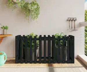 vidaXL Pat înălțat grădină design gard 150x50x70 cm lemn de pin tratat