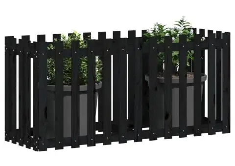 Pat înălțat grădină design gard 150x50x70 cm lemn de pin tratat - 3/5