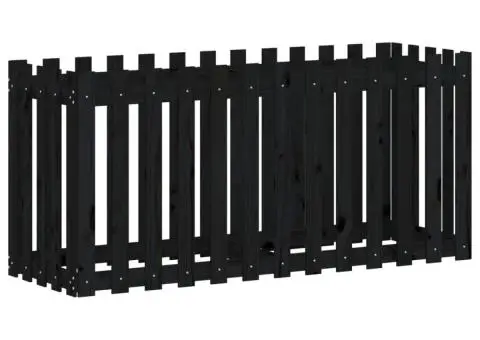 Pat înălțat grădină design gard 150x50x70 cm lemn de pin tratat - 4/5