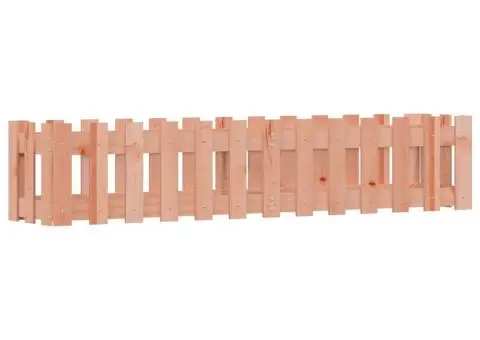 Pat înălțat grădină cu design gard 150x30x30 cm lemn douglas - 4/5