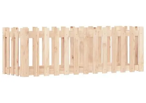 Pat înălțat grădină design gard 150x50x50 cm lemn de pin tratat - 2/5