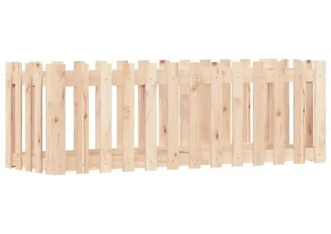 Pat înălțat grădină design gard 150x50x50 cm lemn de pin tratat - 4/5