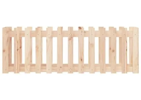 Pat înălțat grădină design gard 150x50x50 cm lemn de pin tratat - 5/5