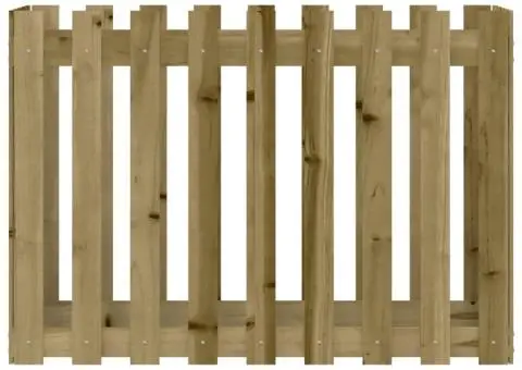 Pat înălțat grădină design gard 100x50x70 cm lemn impregnat pin - 5/5