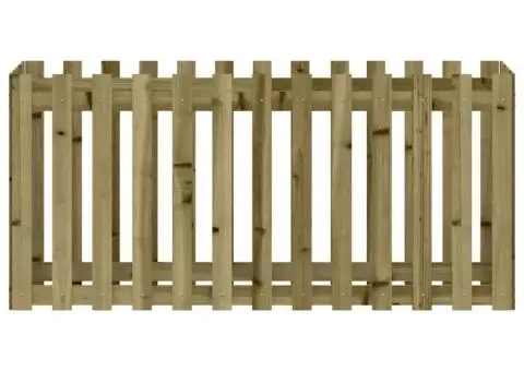 Pat înălțat grădină design gard 150x50x70 cm lemn impregnat pin - 5/5