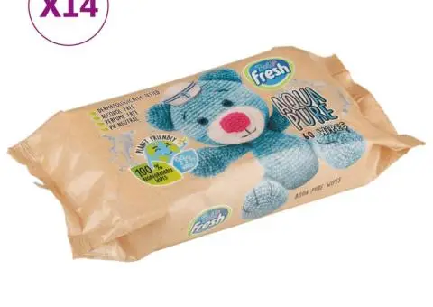 Șervețele pentru bebeluși, 14 pachete, 840 șervețele - 1/5