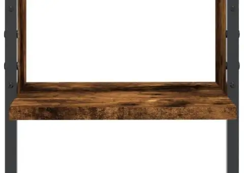 Raft de perete cu bare, stejar fumuriu, 30x25x30 cm - 4/5