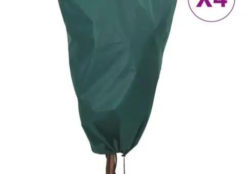 Huse de fleece pentru plante cu șnur 4 buc 70 g/m² 0,8x0,8 m - 1/5