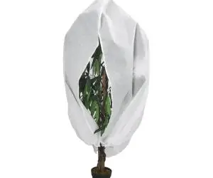 vidaXL Protecție de fleece pt plante, cu fermoar, 70 g/m², 2,36x2 m