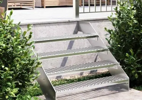 Treaptă tip grătar, 100x24x7 cm, oțel galvanizat - 1/5