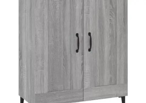 Dulap, gri sonoma, 69,5x34x90 cm, lemn compozit - 2/5