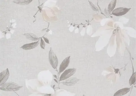 Tapet cu model flori 3D, gri, 10x0,53 m, nețesut - 2/5