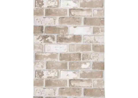 Tapet 3D, model cărămidă, maro, 10x0,53 m, nețesut - 5/5