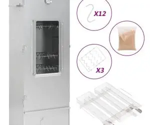 vidaXL Afumătoare cuptor/grătar, generator fum rece, oțel galvanizat