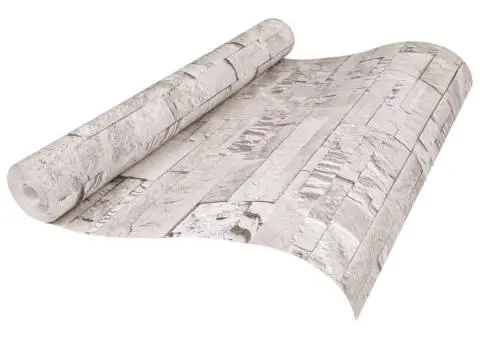 Tapet 3D, aspect piatră crem, 10x0,53 m, nețesut - 4/5