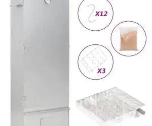 vidaXL Afumătoare cuptor/grătar, generator fum rece, oțel galvanizat