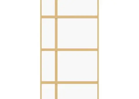 Ușă glisantă, auriu, 90x205 cm, sticlă ESG mată și aluminiu - 4/5