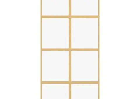 Ușă glisantă, auriu, 90x205 cm, sticlă ESG mată și aluminiu - 4/5