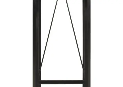 Masă de bar, 55x55x107 cm, lemn masiv de mango și fier - 2/5