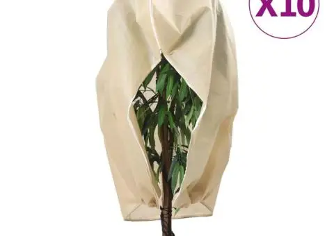 Protecție de fleece plante cu fermoar 10 buc 70 g/m² 2,36x2 m - 1/5