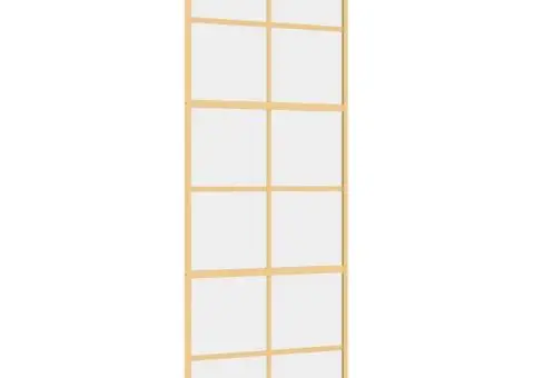 Ușă glisantă auriu 76x205 cm sticlă ESG transparentă/aluminiu - 2/5