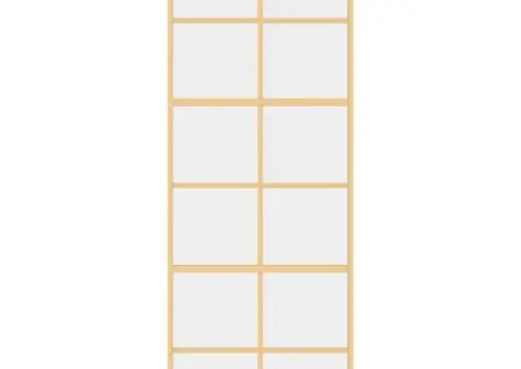 Ușă glisantă auriu 76x205 cm sticlă ESG transparentă/aluminiu - 4/5