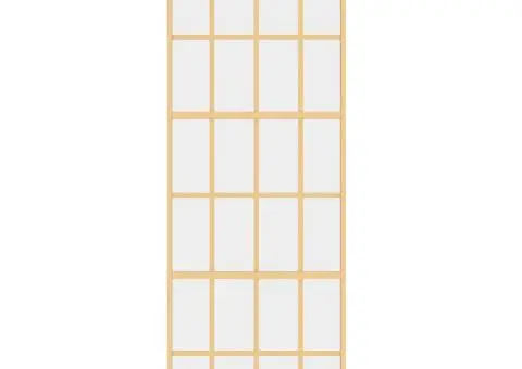 Ușă glisantă auriu 76x205 cm sticlă ESG transparentă/aluminiu - 3/5